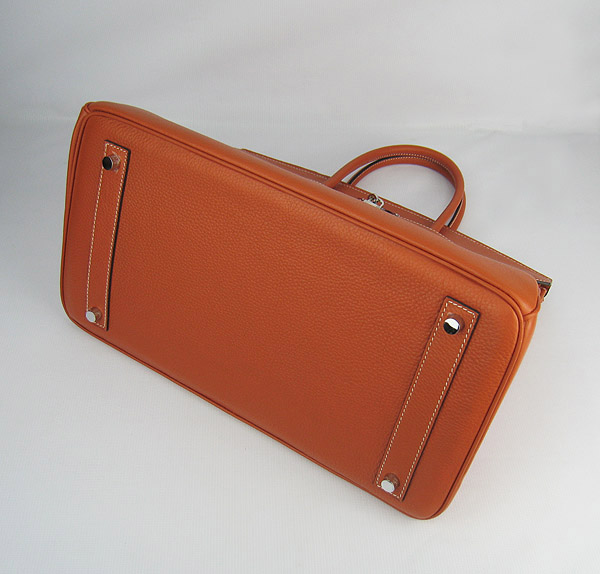 Replica Hermes Birkin 40CM Togo Bag Light Orange 6099 Online - Click Image to Close